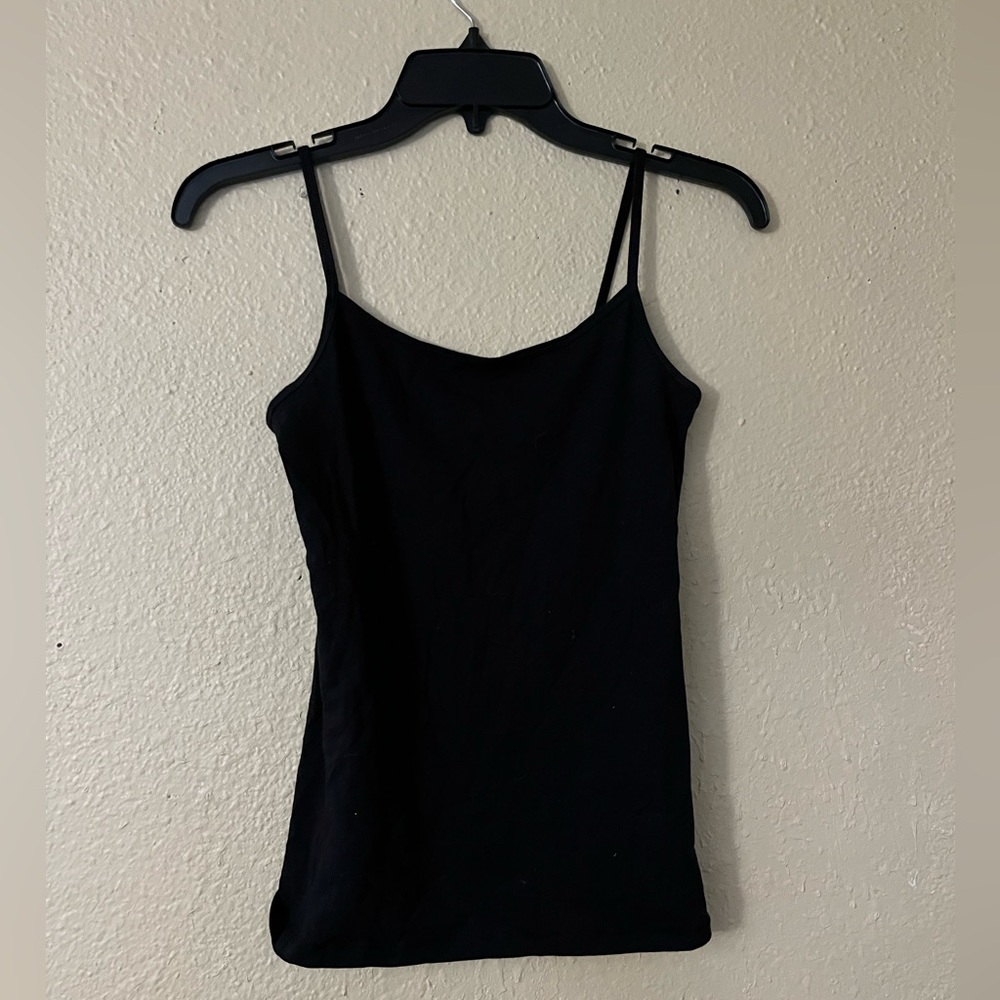 Black cami tank top